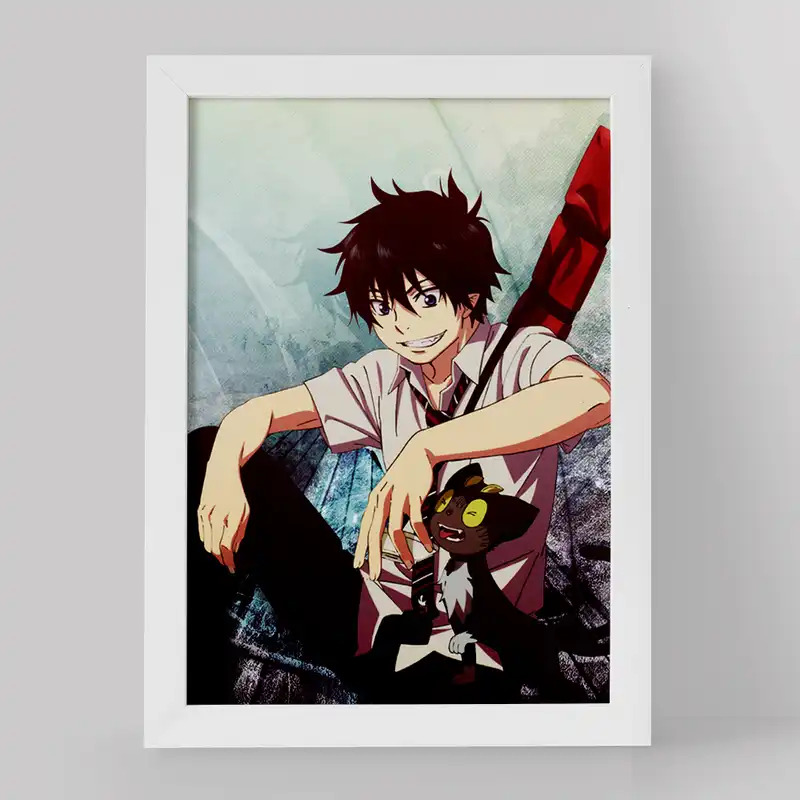 تابلو خندالو مدل رین و یوکیو انیمه جنگیر آبی کد 16383