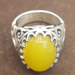 انگشتر نقره مردانه مدل شرف الشمس کد P560