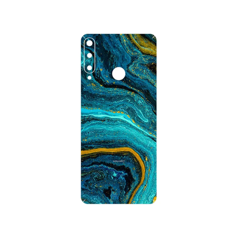 برچسب پوششی ماهوت مدل Turquoise marblewith golden streaks مناسب برای گوشی موبایل هوآوی Y6p
