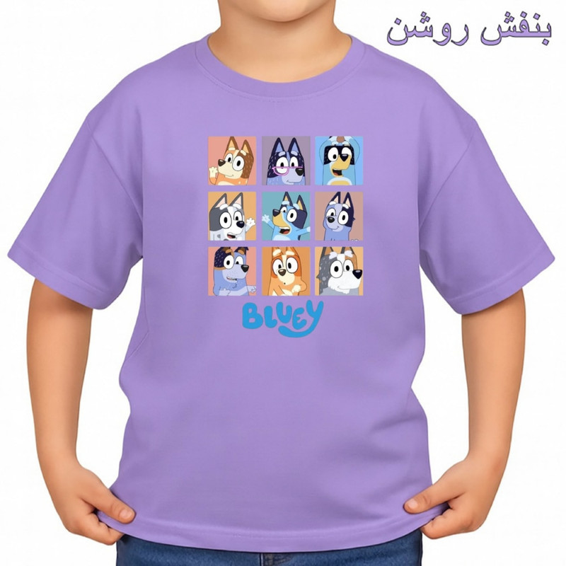 تی‌شرت آستین کوتاه بچگانه مدل داستان کد بلویی v1 
