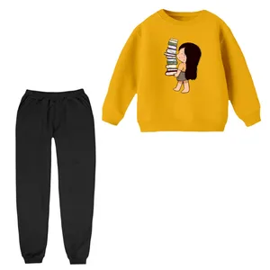 ست سویشرت و شلوار راحتی بچگانه مدل دختر و کتاب 