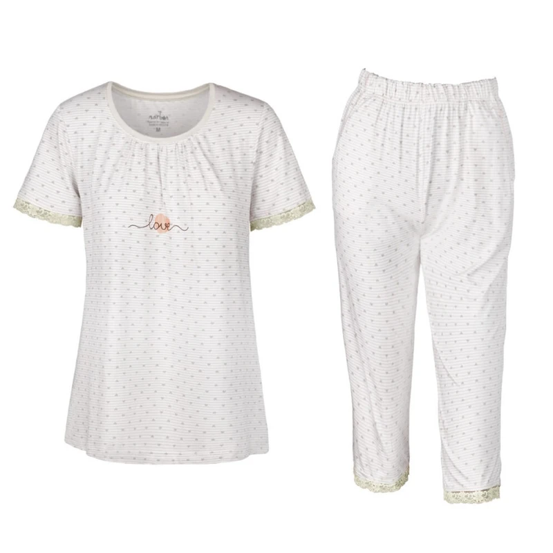 ست تی شرت و شلوارک زنانه مدل SB-SS-3412