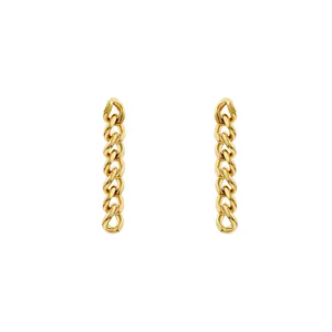 گوشواره طلا 18 عیار زنانه گالری روبی مدل کارتی