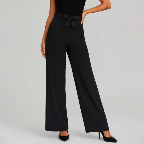 شلوار زنانه هاوین مدل    334 مازراتی بگ رنگ مشکی