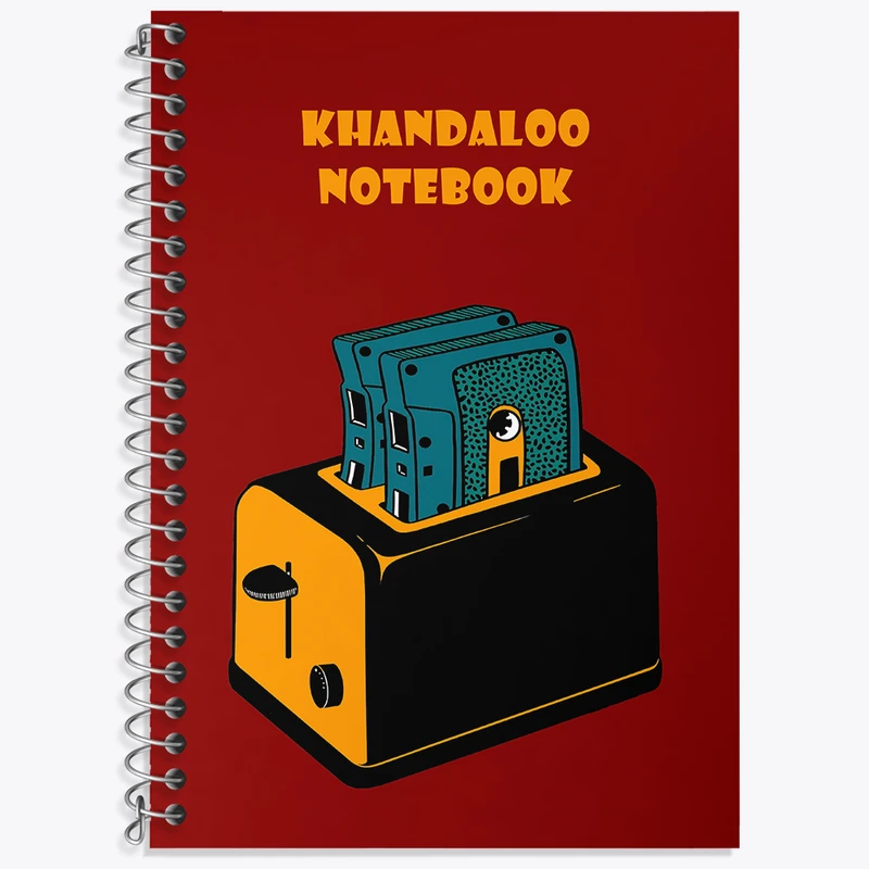 دفتر نت موسیقی 50 برگ خندالو طرح نوار کاست کد N5826