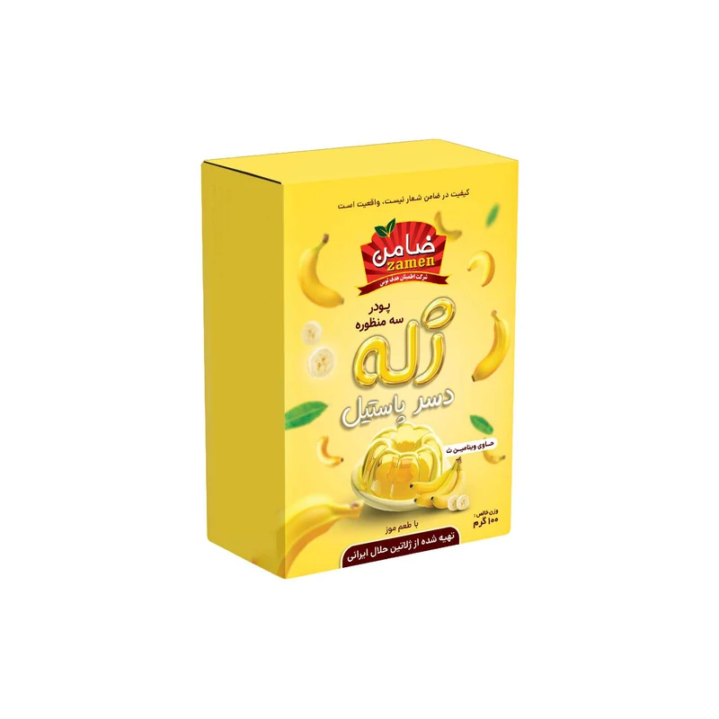 پودر ژله و دسر موز ضامن - 100 گرم