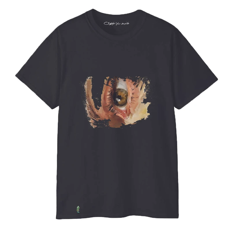 تی‌شرت اورسایز آستین کوتاه مردانه خانه مد سارا خلیلاوی مدل 4066 رنگ مشکی