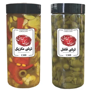 ترشی مکزیکی و ترشی فلفل مجذوبی - 1500 گرم بسته 2 عددی