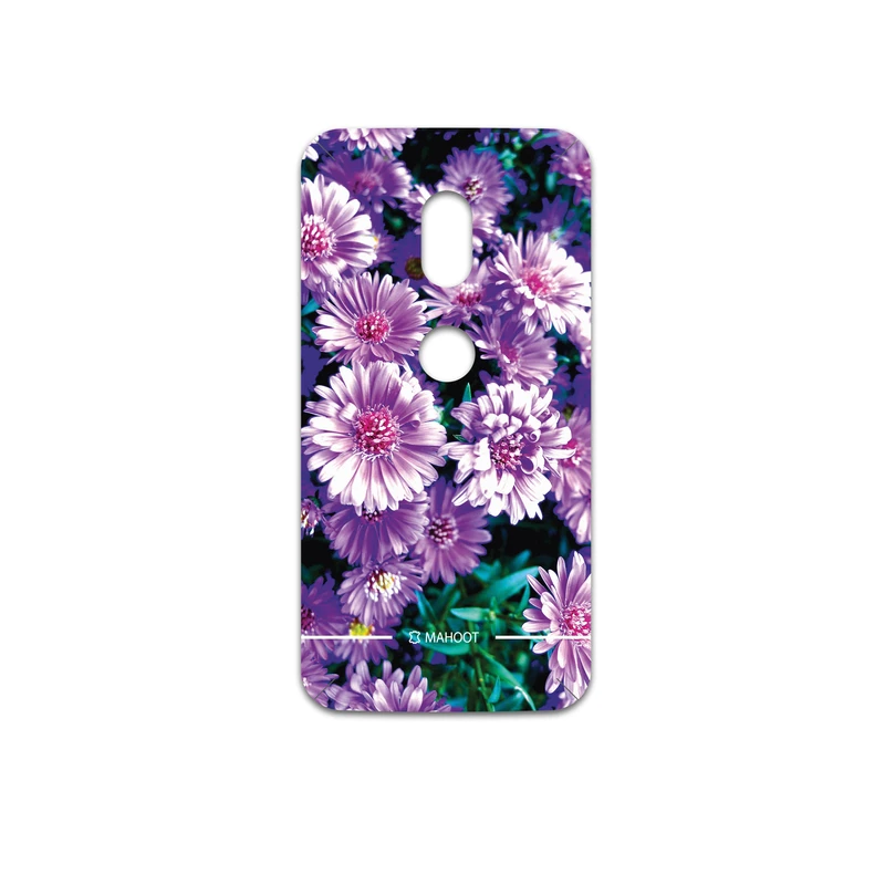 برچسب پوششی ماهوت مدل Purple-Flower مناسب برای گوشی موبایل موتورولا Moto G4 Play