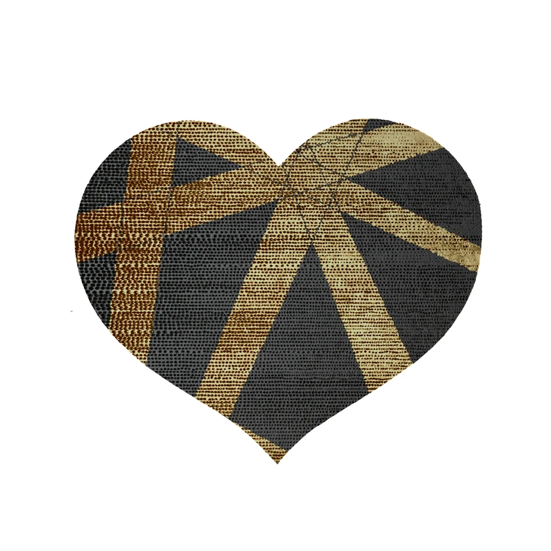 پادری مدل قلب طرح کلاسیک کد 8809 سایز 90x90 سانتی متر 