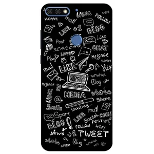 Megafone Social Media 1898 Cover For Huawei Y6 Prime 2018