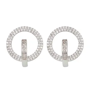 گوشواره دخترانه مدل حلقه در حلقه