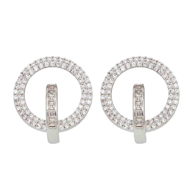 گوشواره دخترانه مدل حلقه در حلقه