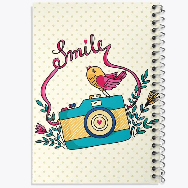 دفتر شطرنجی 50 برگ خندالو طرح دوربین کد 1756