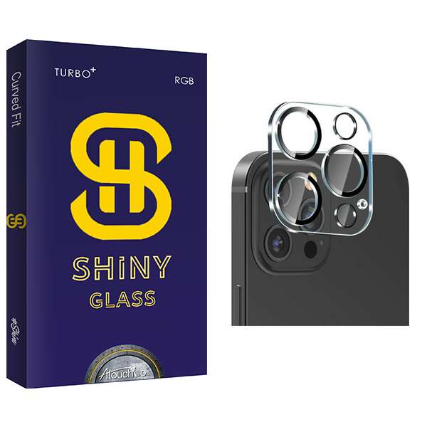محافظ لنز دوربین آتوچبو مدل Shiny Glass FLL مناسب برای گوشی موبایل اپل 13 ProMax