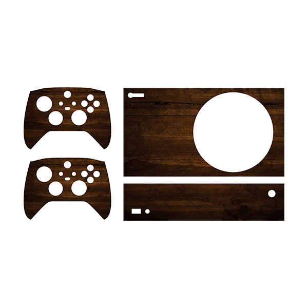 برچسب کنسول بازی xbox series s توییجین وموییجین مدل wood کد 02 مجموعه 4 عددی
