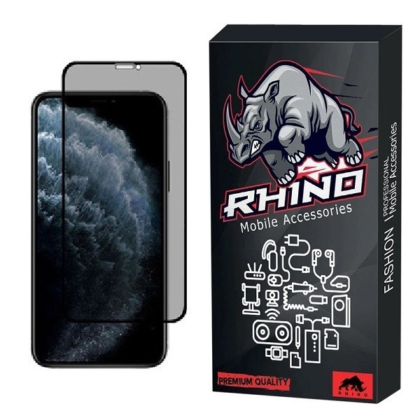 محافظ صفحه نمایش حریم شخصی راینو مدل FL مناسب برای گوشی موبایل شیائومی Redmi Note 9S