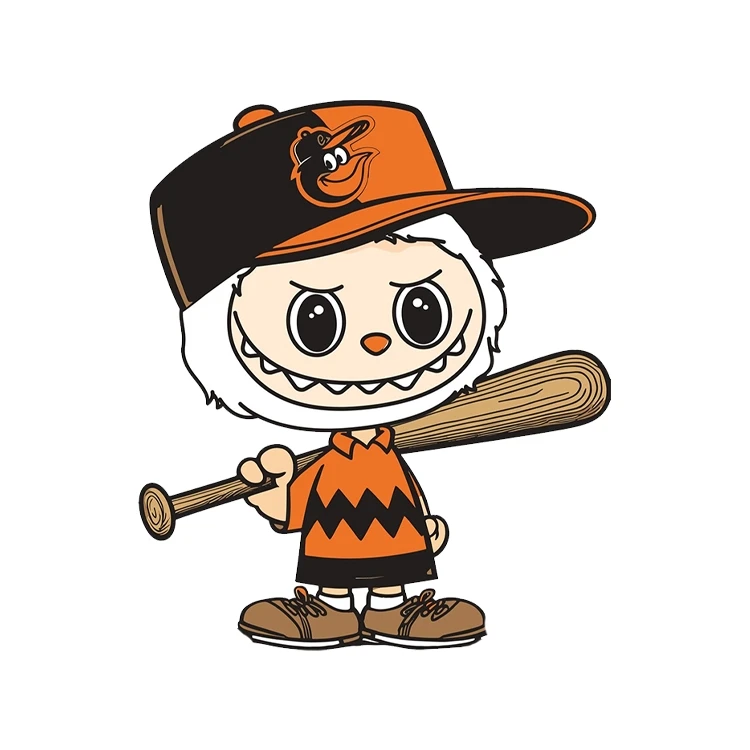 استیکر پارچه و لباس پاد آفرین مدل لبوبو بیسبال کد 74 