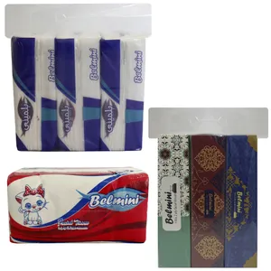 دستمال کاغذی بلمینی مدل خانواده کد B135 مجموعه 7 عددی