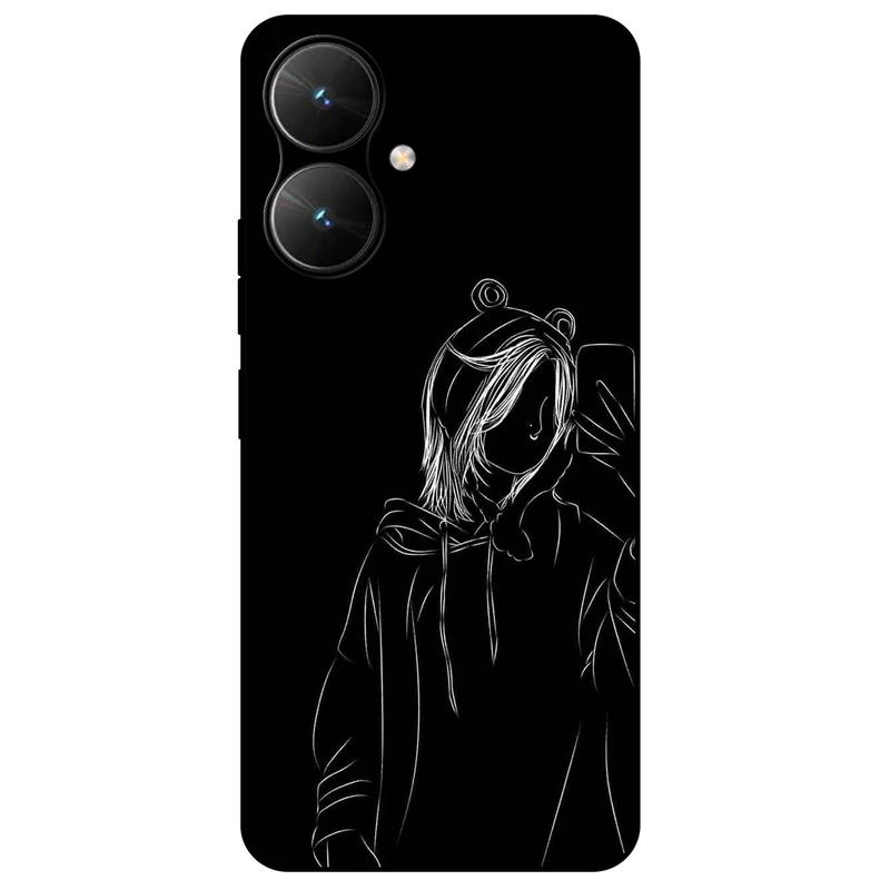 کاور مگافون طرح دخترانه مدل 1841 مناسب برای گوشی موبایل شیائومی Poco M6