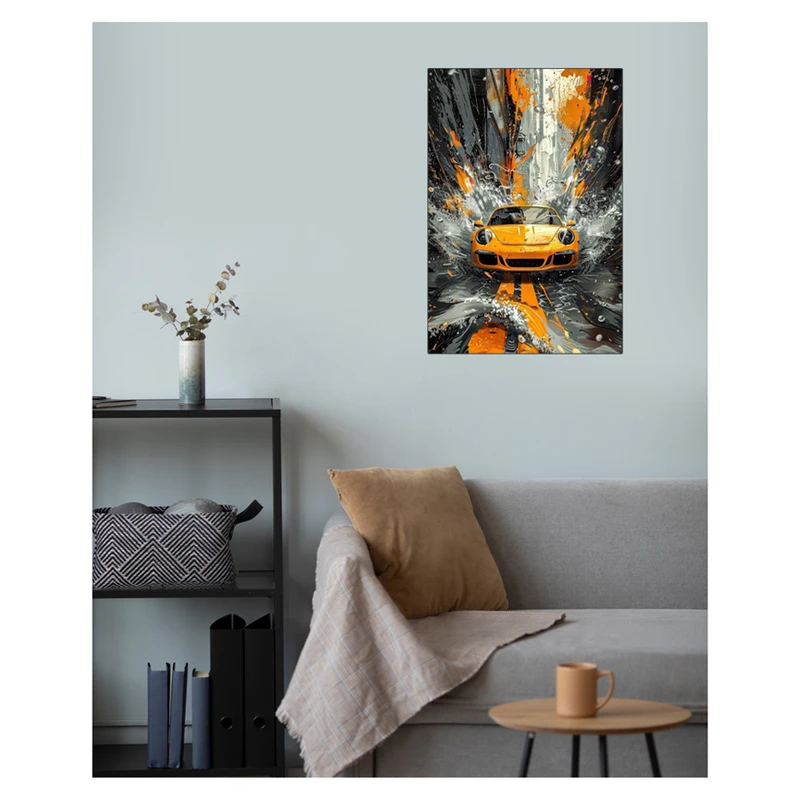 پوستر گوفی مدل ماشین اسپورت پورش طرح Sport Car Porsche کد YLW65