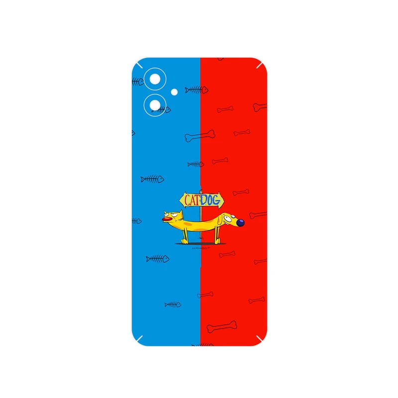 برچسب پوششی ماهوت مدل CatDog مناسب برای گوشی موبایل سامسونگ A04e