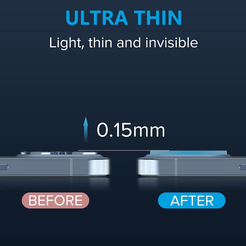محافظ لنز دوربین ام‌گلس مدل Glass 3D MG مناسب برای گوشی موبایل اپل Iphone 13 Pro / 13 Pro Max