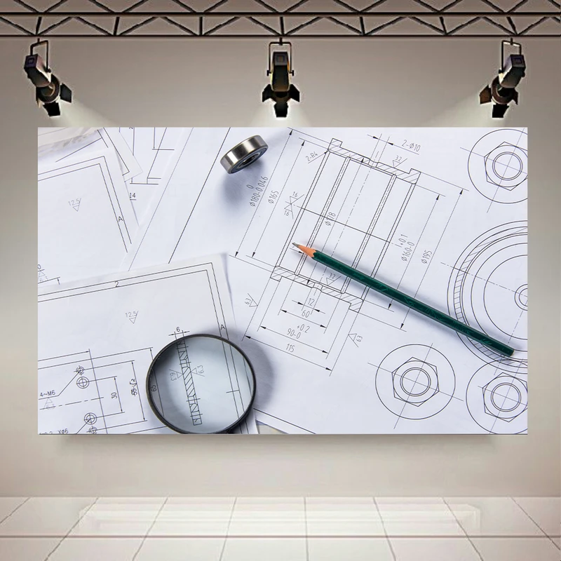 پوستر طرح معماری مدل مهندسی ساختمان (2) کد PD20131