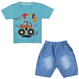 ست تیشرت و شلوارک نوزادی پسرانه نیروان کد 252 -3