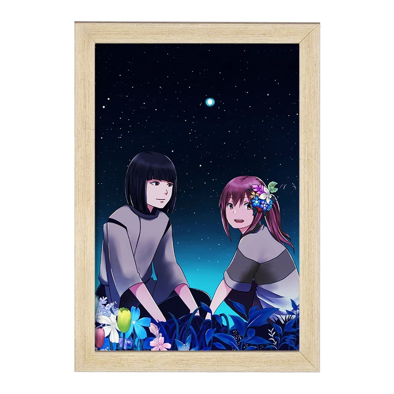 تابلو خندالو مدل چیهیرو و هاکو انیمه شهر اشباح Spirited Away  کد 12104