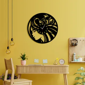 ساعت دیواری ماهوت طرح سالن آرایشی کد 026