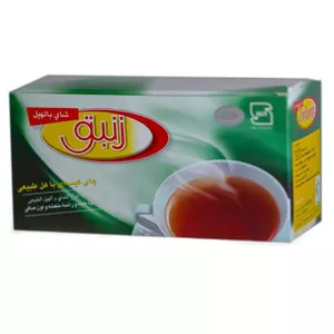 چای کیسه ای با هل طبیعی زنبق- 50 گرم بسته 25 عددی