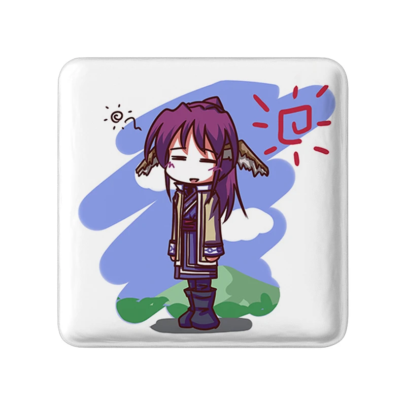 مگنت خندالو طرح بازی Utawarerumono مدل مربعی کد 35365