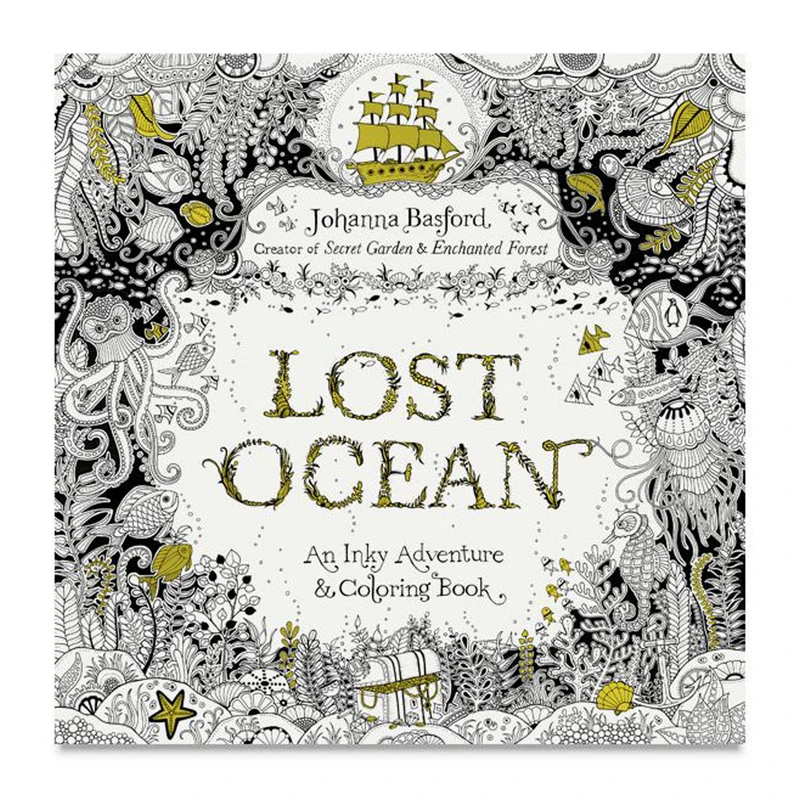 دفتر رنگ آمیزی مدل Lost Ocean