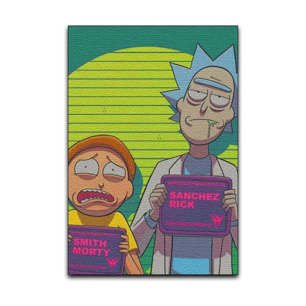 تابلو شاسی گوفی مدل انیمیشن ریک و مورتی طرح Rick and Morty Busted کد YP14