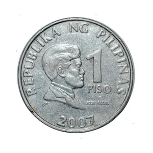 سکه تزیینی طرح کشور فیلیپین مدل یک پزو 2007 میلادی