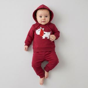 ست هودی و شلوار نوزادی ابوکو مدل نیلو