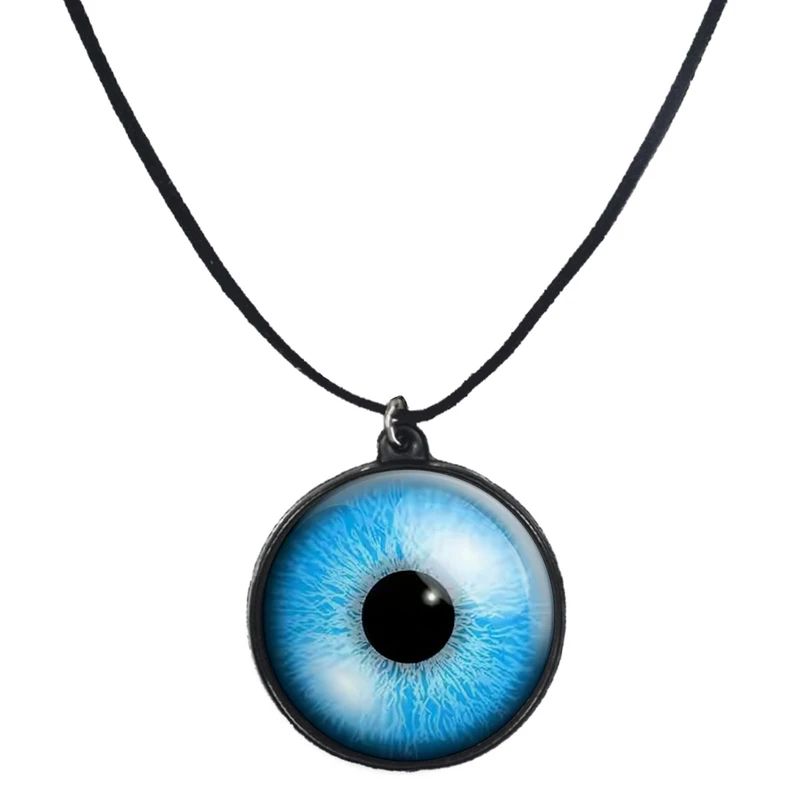 گردنبند پرمانه طرح چشم زخم کد pmb.35683 مدل دو طرفه