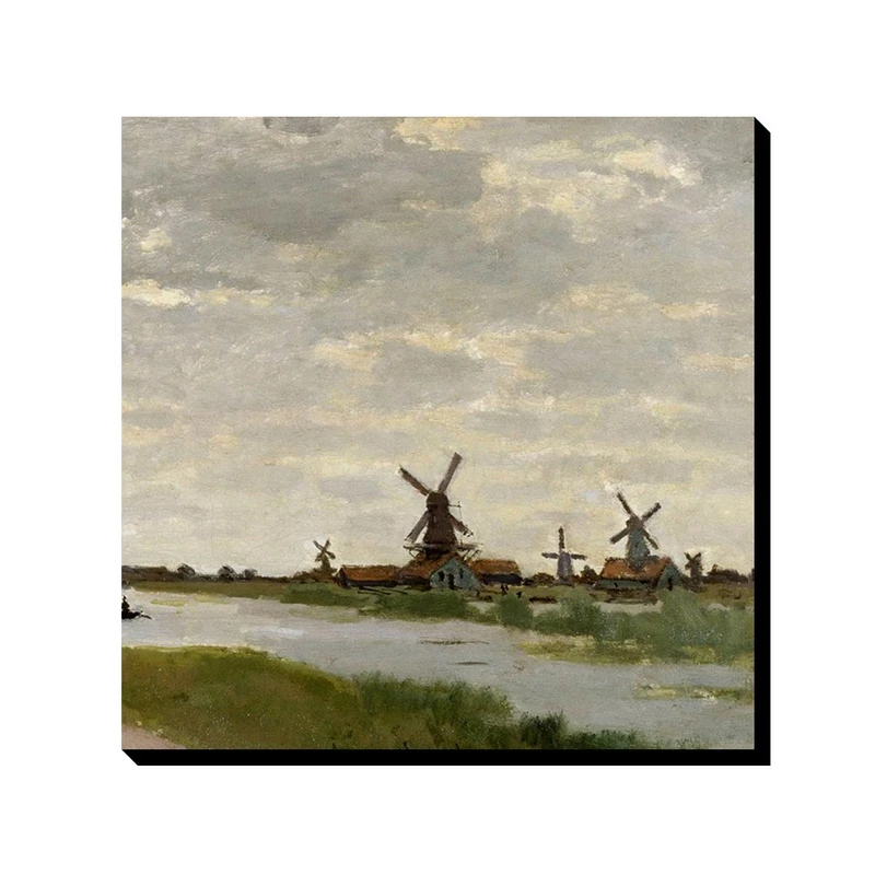 تابلو ترمه طراحان ایده طرح آسیاب های بادی نزدیک زاندام از مونه کد art0188