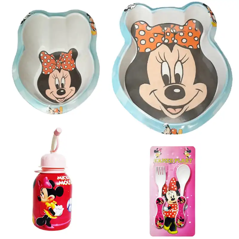 سرویس غذا خوری کودک 5 پارچه  طرح میکی موس کد Rbay55