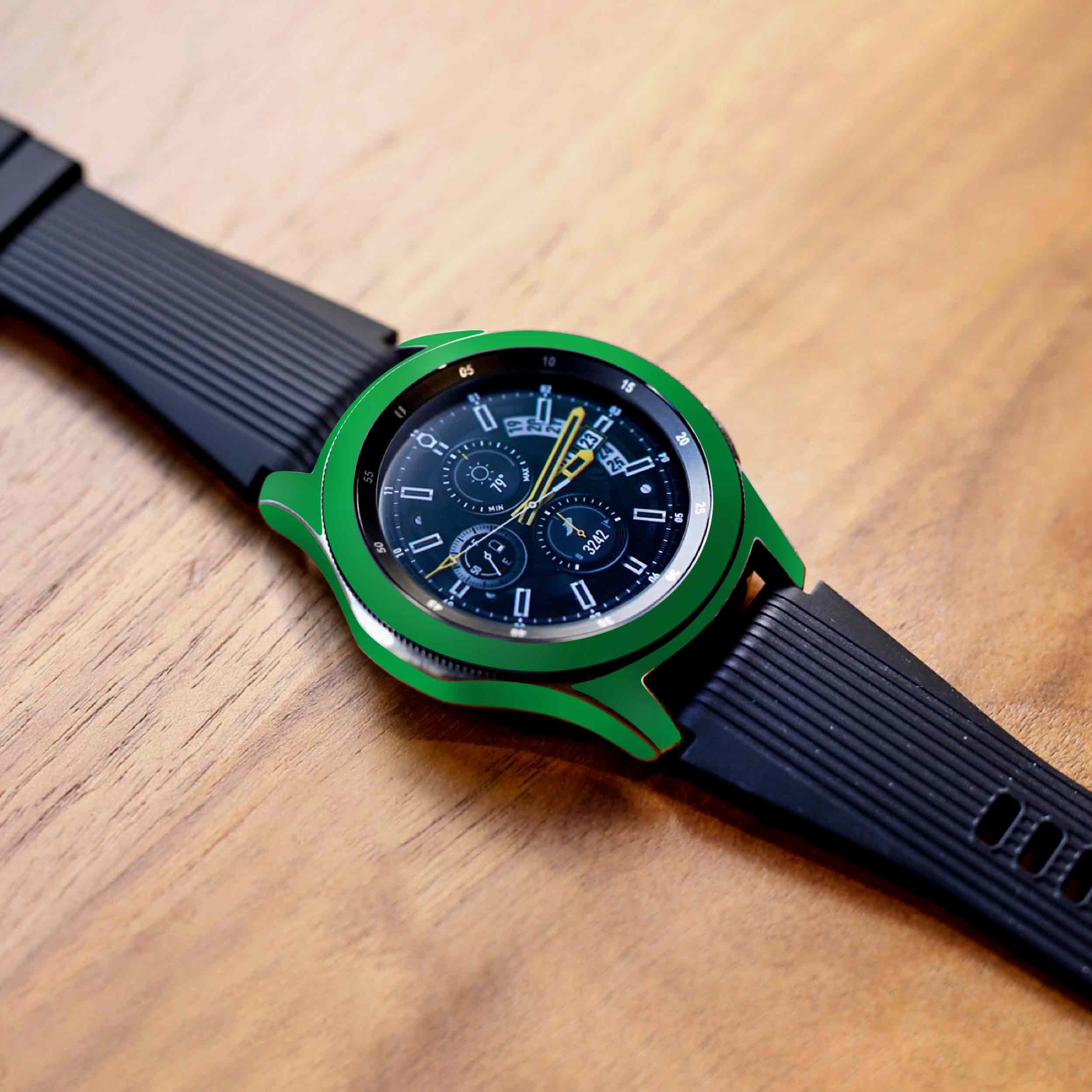 برچسب ماهوت طرح Matte-Green مناسب برای ساعت هوشمند سامسونگ Galaxy Watch 46mm