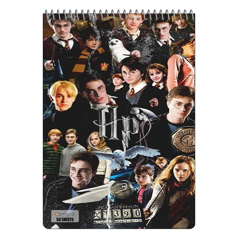 دفتر نقاشی 50 برگ سیمی کارنیکا طرح هری پاتر Harry Potter کد 18295