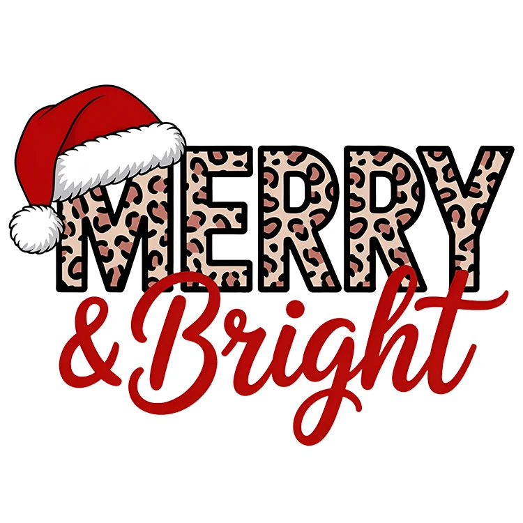 استیکر پارچه و لباس پاد آفرین مدل کریسمس کد DKST718