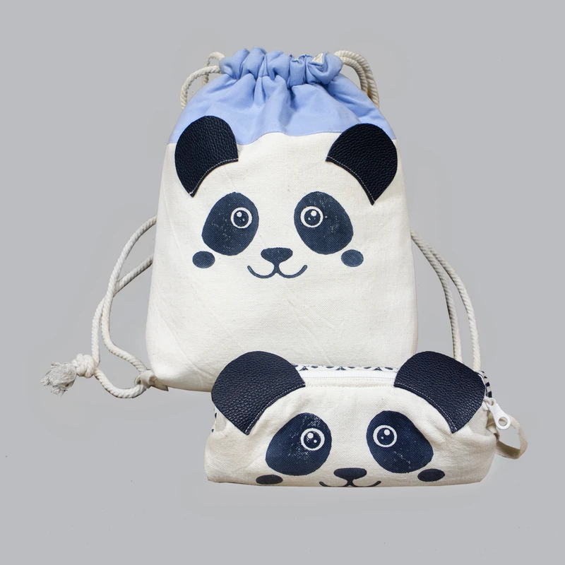 کوله پشتی مدل پاندا به همراه جامدادی