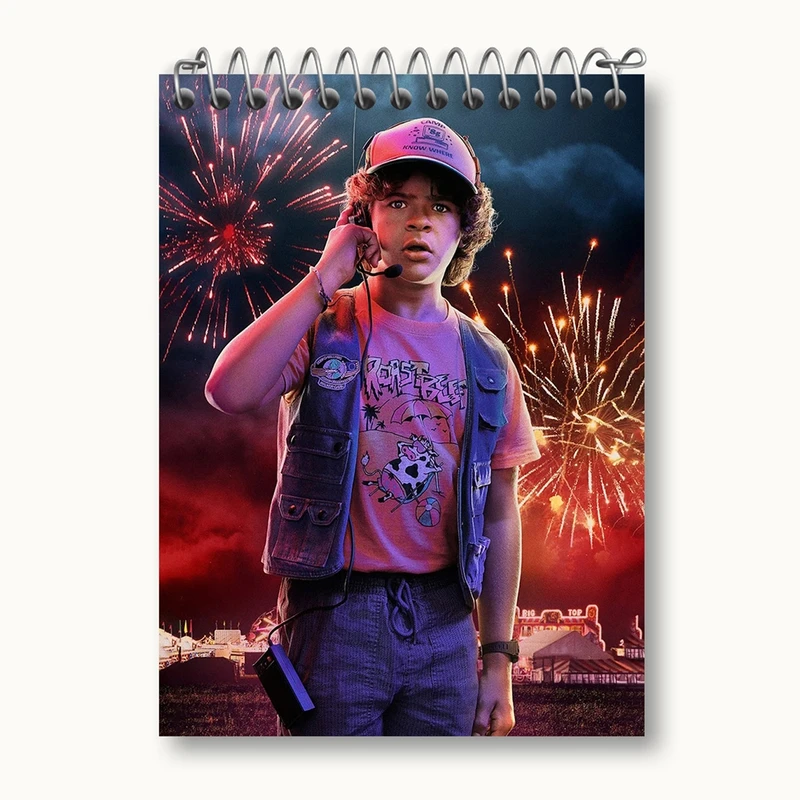 دفتر یادداشت 50 برگ خندالو مدل داستین هندرسون استرینجر تینگز Stranger Things کد 10852