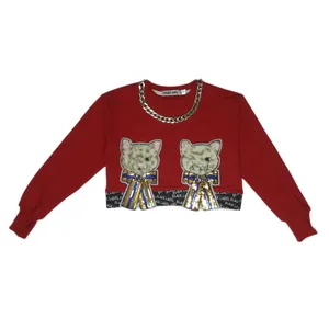 سویشرت دخترانه بلک لیبل
 مدل استیکر گربه