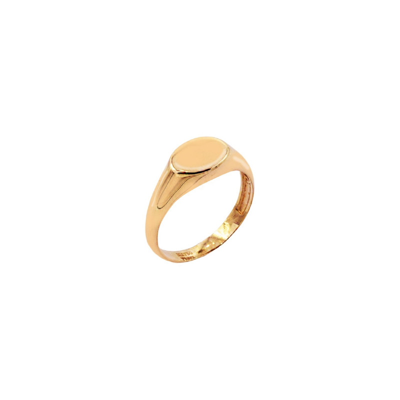 انگشتر طلا 18 عیار زنانه الی گالری مدل بیضی