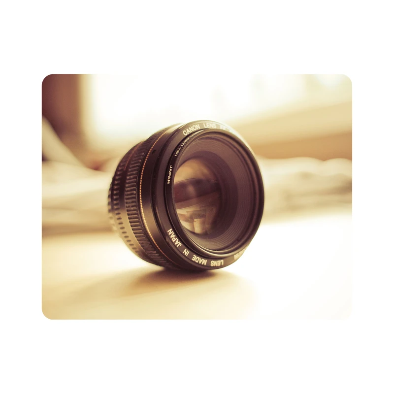 ماوس پد اطلس آبی طرح لنز دوربین عکاسی مدل T1754