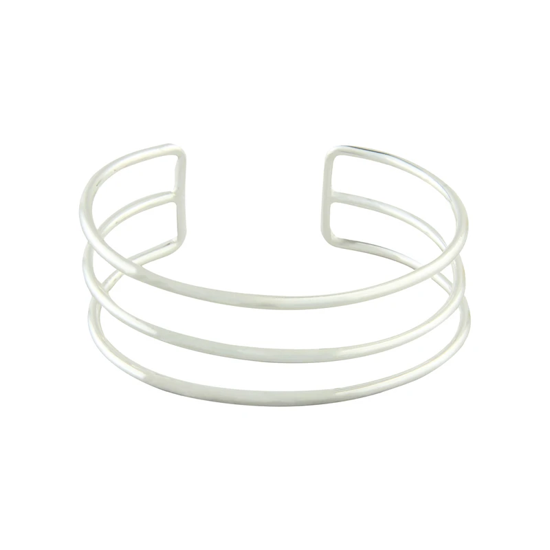 دستبند النگویی زنانه مدل سه لاین کد 1982