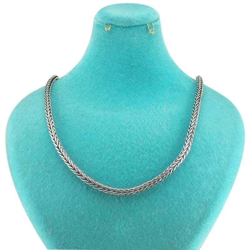 زنجیر نقره مردانه سلین کالا مدل سیاه قلم دیزانت کد T60-G31.53